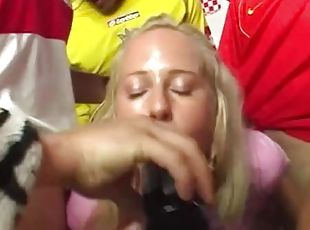 Net69 - Horny Blonde Dutch Gangbanged by a Soccer team