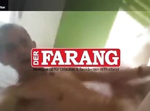 farang self footjob