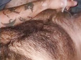 Hairy cumshot