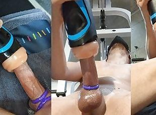 Fucking my Fleshlight at the Gym