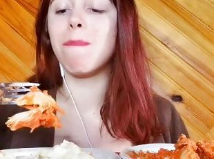 asmr mukbang feederism chou fleur poulet