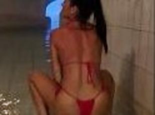 AMAZEMILF GETTING NAUGHTY IN PUBLIC THERMAL BATH FLASHING HER PRIVATE PARTS.RISKY EXHIBITIONISM