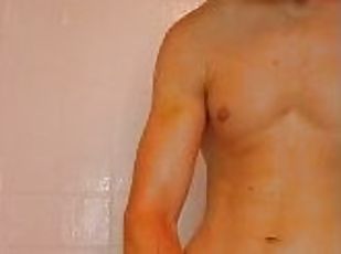 Solo Shower Session - Horny So I Make Myself Cum Quick Jerking Off Big Dick Huge CumShot Orgasm