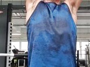 Sweaty Armpits in the gym