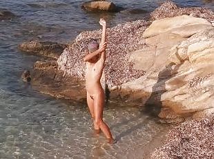 Voyeur naked hirl at Nudist Bwach