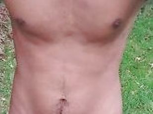 Full naked in park #