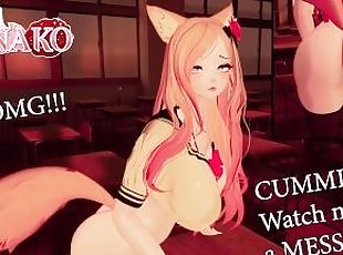 I GRIND a DESK and ask you to watch and get TURNED ON!!!! SEXY VTUBER SCHOOL GIRL COSPLAY!!!!!!