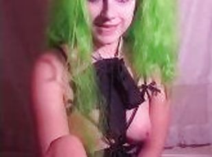 pin-up BeetleJuice cosplay strip-tease masturbation trailer